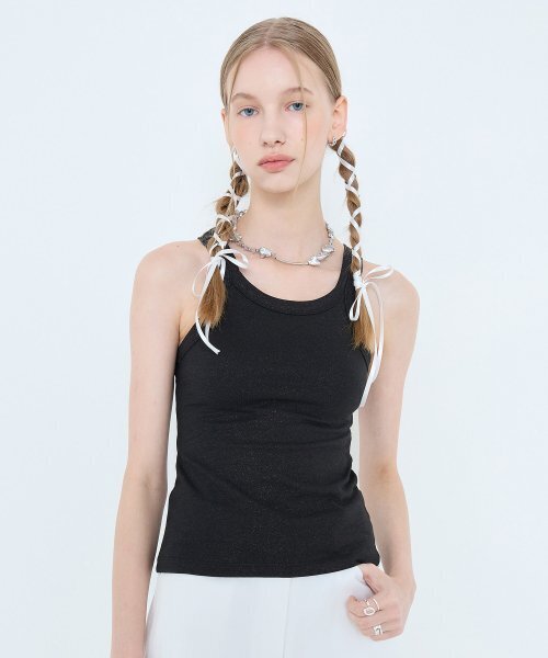 LARTIGENT(ラーティゼン)の「L4 FOIL SLEEVELESS(BLACK)(Tシャツ/カットソー・レディース・その他・FREE)」の3枚目の写真
