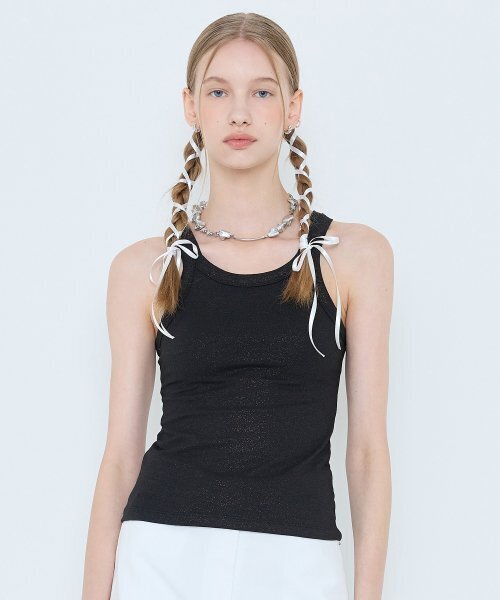 LARTIGENT(ラーティゼン)の「L4 FOIL SLEEVELESS(BLACK)(Tシャツ/カットソー・レディース・その他・FREE)」の4枚目の写真