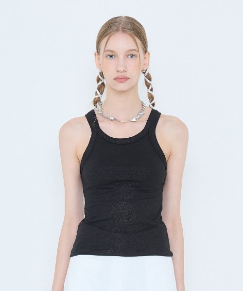 LARTIGENT(ラーティゼン)の「L4 FOIL SLEEVELESS(BLACK)(Tシャツ/カットソー・レディース・その他・FREE)」の5枚目の写真