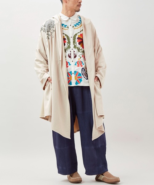 チャイハネ（チャイハネ）の「【チャイハネ】ブラーケ変形MEN'Sカーディガン（カーディガン/ボレロ・メンズ・ブルー/ベージュ/グリーン・FREE）」の6枚目の写真