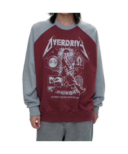 DEFYCLUBROBBERS（ディファイクラブロバース）の「Overdrive reglan sweatshirt (2color)（スウェット・レディース・バーガンディー/ネイビー・MEDIUM/LARGE）」の2枚目の写真