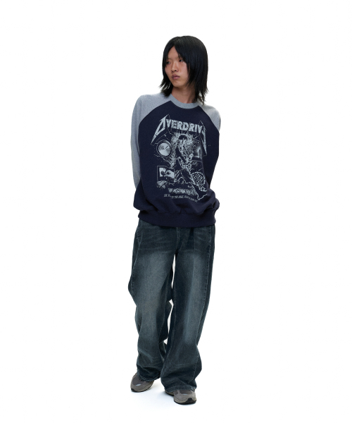DEFYCLUBROBBERS（ディファイクラブロバース）の「Overdrive reglan sweatshirt (2color)（スウェット・レディース・バーガンディー/ネイビー・MEDIUM/LARGE）」の4枚目の写真
