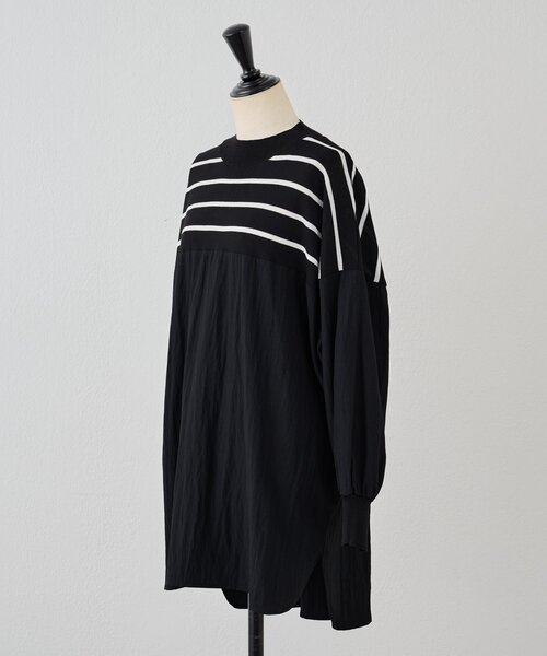 BEARDSLEY（ビアズリー）の「ボーダーニットブラウス（ニット/セーター・レディース・ブラック・FREE）」の17枚目の写真