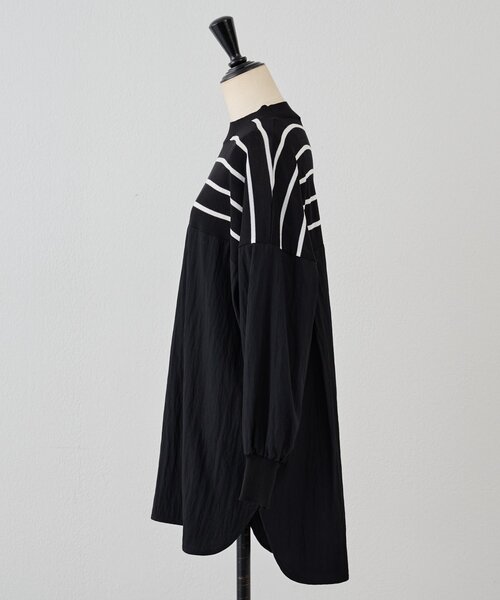 BEARDSLEY（ビアズリー）の「ボーダーニットブラウス（ニット/セーター・レディース・ブラック・FREE）」の18枚目の写真