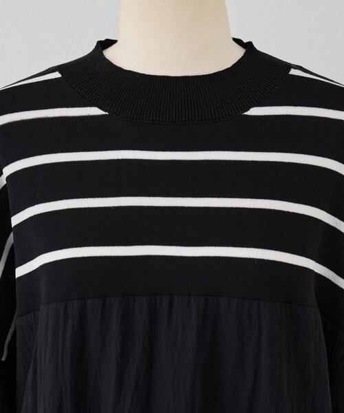 BEARDSLEY（ビアズリー）の「ボーダーニットブラウス（ニット/セーター・レディース・ブラック・FREE）」の20枚目の写真