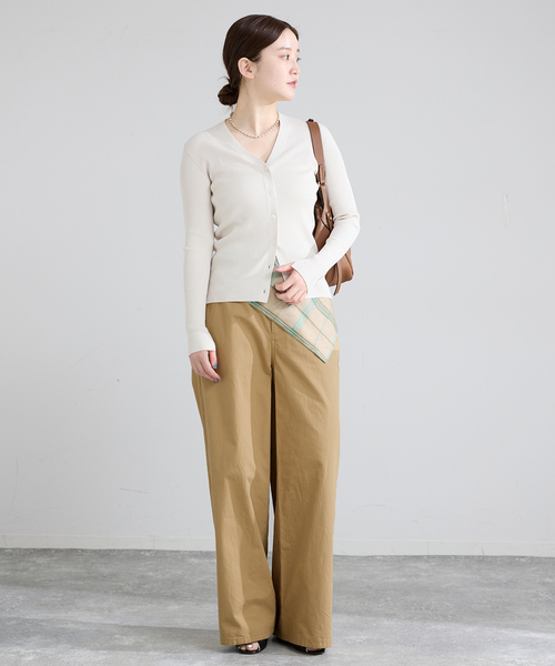 IENA（イエナ）の「コットンキャンバスバックイージーパンツ（その他パンツ・レディース・ピンク/ベージュ・34/36/38/40）」の8枚目の写真