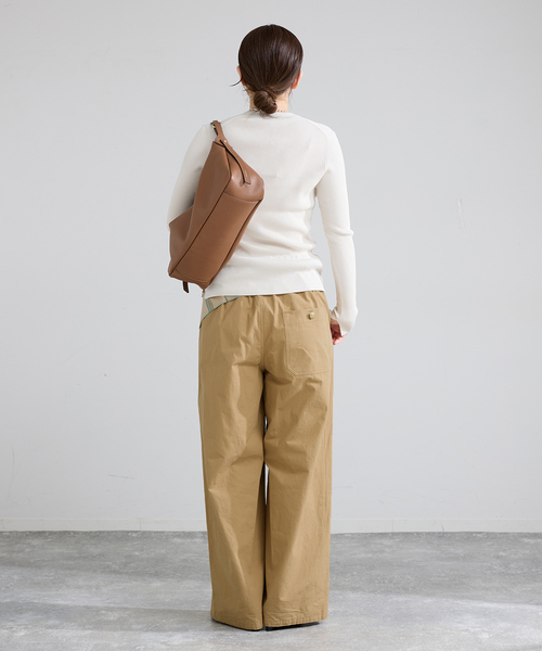 IENA（イエナ）の「コットンキャンバスバックイージーパンツ（その他パンツ・レディース・ピンク/ベージュ・34/36/38/40）」の21枚目の写真