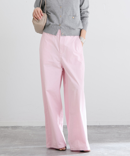 IENA（イエナ）の「コットンキャンバスバックイージーパンツ（その他パンツ・レディース・ピンク/ベージュ・34/36/38/40）」の17枚目の写真