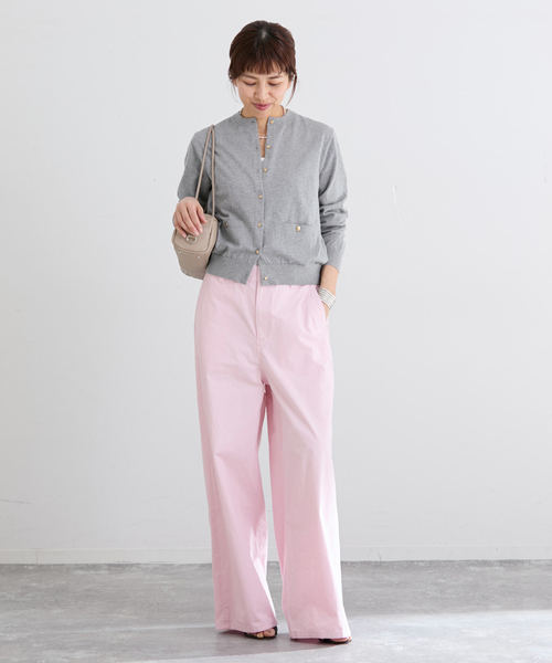 IENA（イエナ）の「コットンキャンバスバックイージーパンツ（その他パンツ・レディース・ピンク/ベージュ・34/36/38/40）」の13枚目の写真