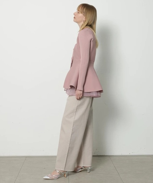 CADUNE(カデュネ)の「ワイドストレートデニム(その他パンツ・レディース・ライトブルー/ホワイト/ベージュ・38/36/34)」の10枚目の写真