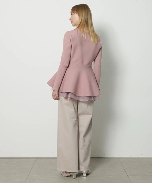 CADUNE(カデュネ)の「ワイドストレートデニム(その他パンツ・レディース・ライトブルー/ホワイト/ベージュ・38/36/34)」の11枚目の写真