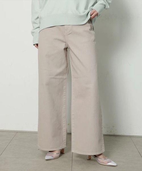 CADUNE(カデュネ)の「ワイドストレートデニム(その他パンツ・レディース・ライトブルー/ホワイト/ベージュ・38/36/34)」の16枚目の写真