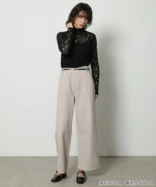 CADUNE(カデュネ)の「ワイドストレートデニム(その他パンツ・レディース・ライトブルー/ホワイト/ベージュ・38/36/34)」の18枚目の写真