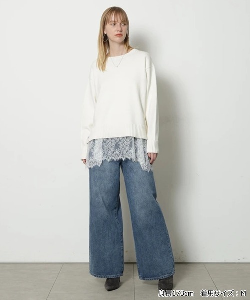 CADUNE(カデュネ)の「ワイドストレートデニム(その他パンツ・レディース・ライトブルー/ホワイト/ベージュ・38/36/34)」の20枚目の写真