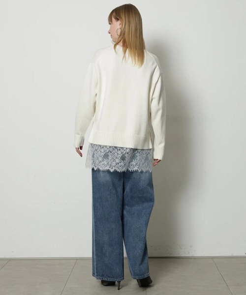 CADUNE(カデュネ)の「ワイドストレートデニム(その他パンツ・レディース・ライトブルー/ホワイト/ベージュ・38/36/34)」の22枚目の写真