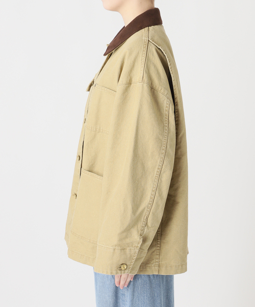 journal standard L'essage（ジャーナルスタンダードレサージュ）の「Duck フィールドジャケット（ミリタリージャケット・レディース・ベージュ・FREE）」の9枚目の写真