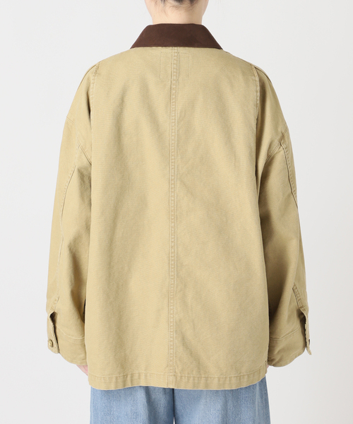 journal standard L'essage（ジャーナルスタンダードレサージュ）の「Duck フィールドジャケット（ミリタリージャケット・レディース・ベージュ・FREE）」の10枚目の写真