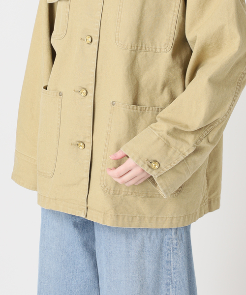 journal standard L'essage（ジャーナルスタンダードレサージュ）の「Duck フィールドジャケット（ミリタリージャケット・レディース・ベージュ・FREE）」の13枚目の写真