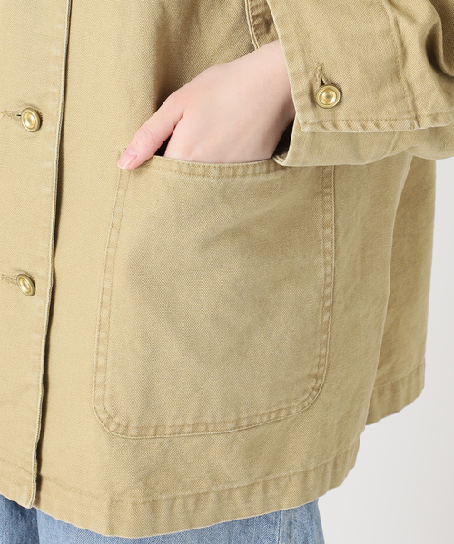 journal standard L'essage（ジャーナルスタンダードレサージュ）の「Duck フィールドジャケット（ミリタリージャケット・レディース・ベージュ・FREE）」の14枚目の写真