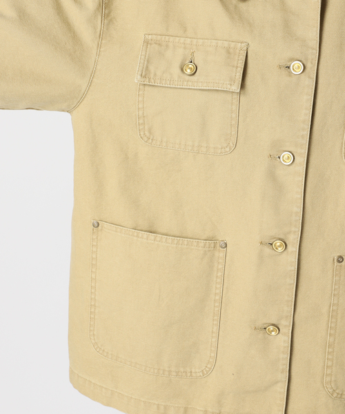 journal standard L'essage（ジャーナルスタンダードレサージュ）の「Duck フィールドジャケット（ミリタリージャケット・レディース・ベージュ・FREE）」の16枚目の写真