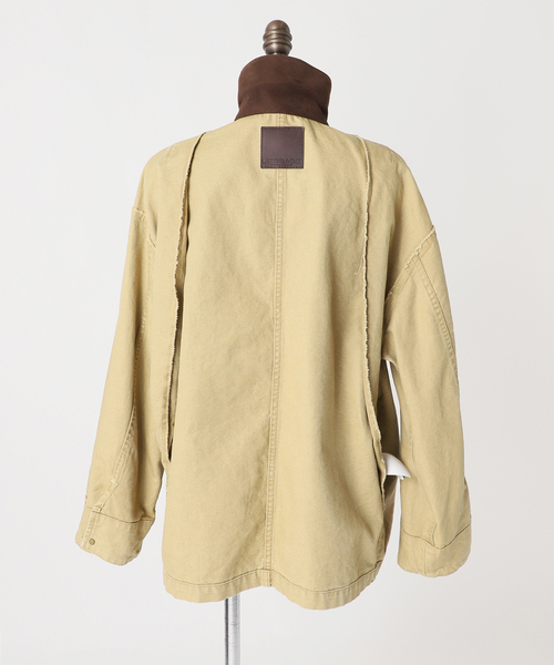 journal standard L'essage（ジャーナルスタンダードレサージュ）の「Duck フィールドジャケット（ミリタリージャケット・レディース・ベージュ・FREE）」の19枚目の写真