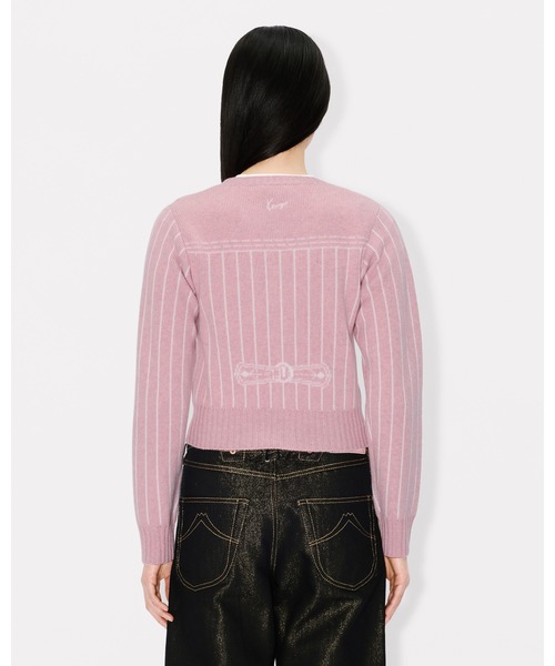 KENZO(ケンゾー)の「'KENZO トロンプルイユ' カーディガン イン ウール コットン(カーディガン/ボレロ・レディース・ピンク系その他・SMALL)」の4枚目の写真