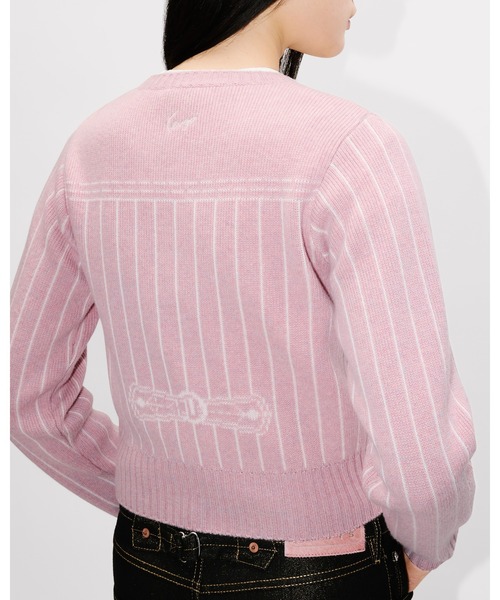 KENZO(ケンゾー)の「'KENZO トロンプルイユ' カーディガン イン ウール コットン(カーディガン/ボレロ・レディース・ピンク系その他・SMALL)」の2枚目の写真