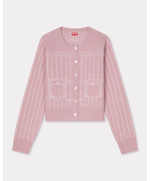 KENZO(ケンゾー)の「'KENZO トロンプルイユ' カーディガン イン ウール コットン(カーディガン/ボレロ・レディース・ピンク系その他・SMALL)」の6枚目の写真