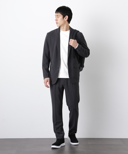 NANO universe（ナノユニバース）の「【Begin 5月号掲載 XLサイズ追加】 ｢Damerino Pack｣for Jet Setter ブークレージャージセットアップ（セットアップ・メンズ・ネイビー/チャコール/ブラウン/グレー系その他4・S/M/L/XL）」の11枚目の写真