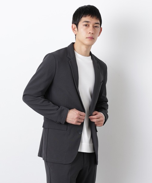 NANO universe（ナノユニバース）の「【Begin 5月号掲載 XLサイズ追加】 ｢Damerino Pack｣for Jet Setter ブークレージャージセットアップ（セットアップ・メンズ・ネイビー/チャコール/ブラウン/グレー系その他4・S/M/L/XL）」の9枚目の写真