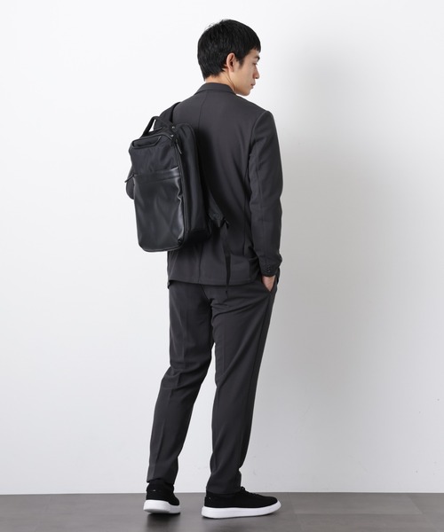 NANO universe（ナノユニバース）の「【Begin 5月号掲載 XLサイズ追加】 ｢Damerino Pack｣for Jet Setter ブークレージャージセットアップ（セットアップ・メンズ・ネイビー/チャコール/ブラウン/グレー系その他4・S/M/L/XL）」の14枚目の写真