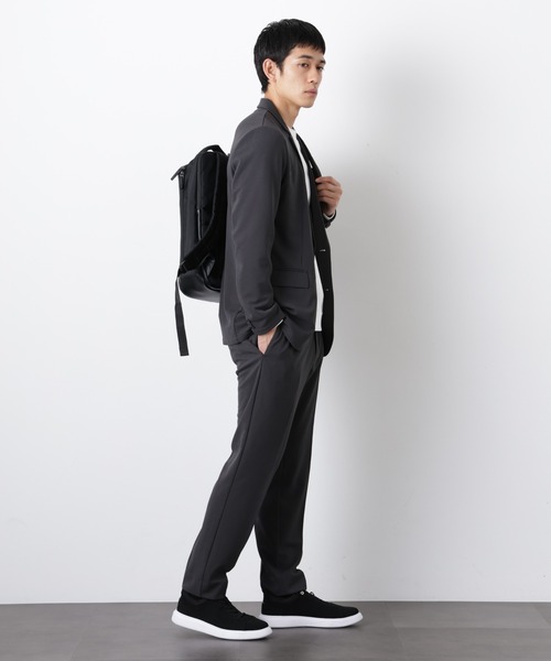 NANO universe（ナノユニバース）の「【Begin 5月号掲載 XLサイズ追加】 ｢Damerino Pack｣for Jet Setter ブークレージャージセットアップ（セットアップ・メンズ・ネイビー/チャコール/ブラウン/グレー系その他4・S/M/L/XL）」の13枚目の写真