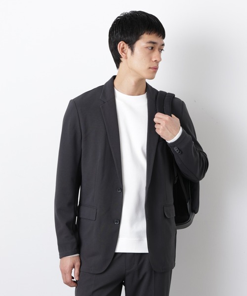 NANO universe（ナノユニバース）の「【Begin 5月号掲載 XLサイズ追加】 ｢Damerino Pack｣for Jet Setter ブークレージャージセットアップ（セットアップ・メンズ・ネイビー/チャコール/ブラウン/グレー系その他4・S/M/L/XL）」の7枚目の写真