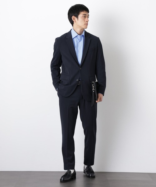 NANO universe（ナノユニバース）の「【Begin 5月号掲載 XLサイズ追加】 ｢Damerino Pack｣for Jet Setter ブークレージャージセットアップ（セットアップ・メンズ・ネイビー/チャコール/ブラウン/グレー系その他4・S/M/L/XL）」の21枚目の写真