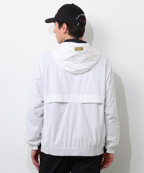 新品定価3.2万 PING APPAREL 2WAYフルジップブルゾン ブラック PING APPAREL】2WAY撥水フルジップフーディーブルゾン（ブルゾン