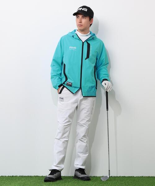PING APPAREL】2WAY撥水フルジップフーディーブルゾン（ブルゾン