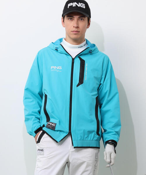 PING APPAREL】2WAY撥水フルジップフーディーブルゾン（ブルゾン