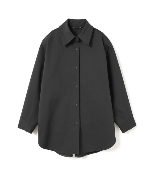 mizuiroind(ミズイロインド)の「mizuiro ind ダブルクロスワイドシャツブルゾン(その他アウター・レディース・チャコールグレー/ブラック/サンドベージュ・FREE)」の4枚目の写真