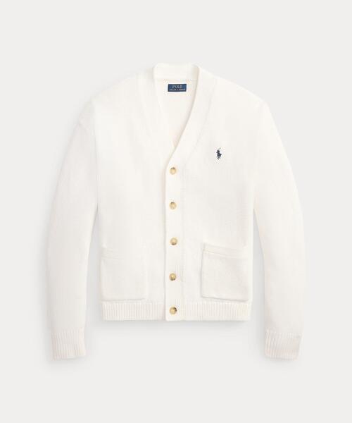 POLO RALPH LAUREN（ポロ ラルフ ローレン）の「リラックス フィット コットン カーディガン（カーディガン/ボレロ・メンズ・ホワイト・S/M/L）」の7枚目の写真