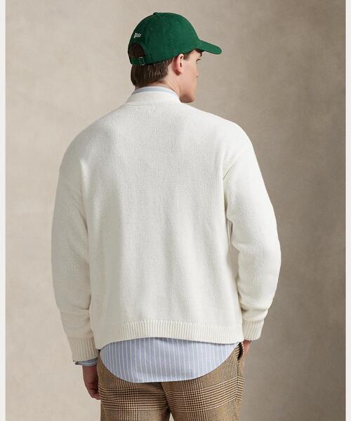 POLO RALPH LAUREN（ポロ ラルフ ローレン）の「リラックス フィット コットン カーディガン（カーディガン/ボレロ・メンズ・ホワイト・S/M/L）」の5枚目の写真