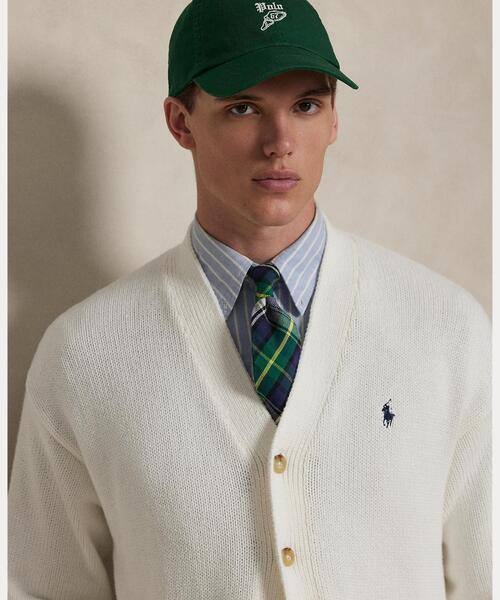 POLO RALPH LAUREN（ポロ ラルフ ローレン）の「リラックス フィット コットン カーディガン（カーディガン/ボレロ・メンズ・ホワイト・S/M/L）」の4枚目の写真