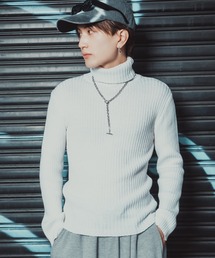 improves（インプローブス）の「リブ編み ハイネック ニットセーター（ニット/セーター）」