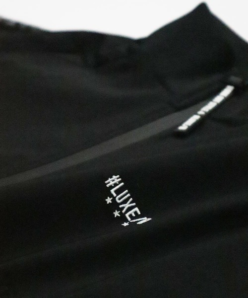 LUXE/R GOLF(ラグジュ ゴルフ)の「(RM)【LUXE/R GOLF】ストレッチ ブロード メッシュ切替え スタンド ハーフZIP(ナイロンジャケット・メンズ・ベージュ系/カーキ系/ブラック/チャコールグレー・LARGE/X-LARGE/MEDIUM)」の9枚目の写真