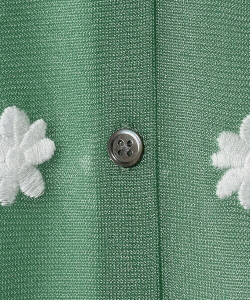 6(ロク)の「<6(ROKU)>シアー エンブロイダリー シャツ(カーディガン/ボレロ・レディース・ケリーグリーン・FREE)」の5枚目の写真