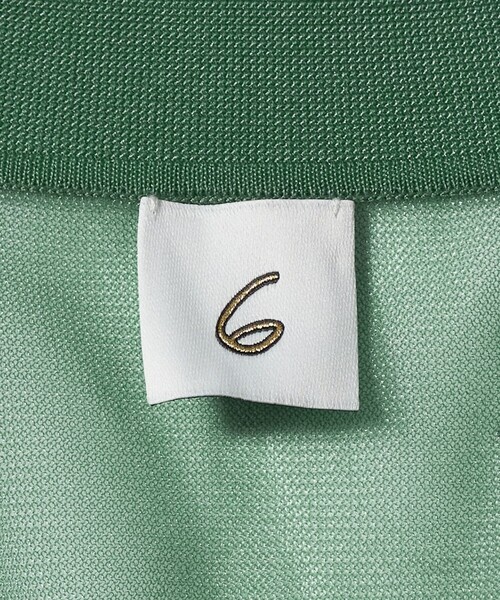 6(ロク)の「<6(ROKU)>シアー エンブロイダリー シャツ(カーディガン/ボレロ・レディース・ケリーグリーン・FREE)」の3枚目の写真