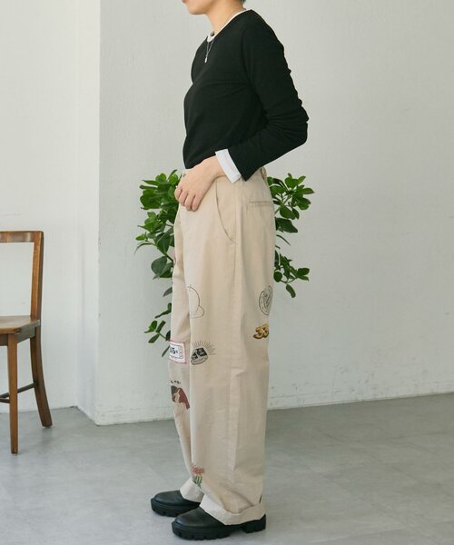 ear PAPILLONNER（イアパピヨネ）の「Kendai×SUM1 STYLE別注パンツ26【SUM1 STYLE】（その他パンツ・レディース・ブルー/ベージュ・FREE）」の18枚目の写真