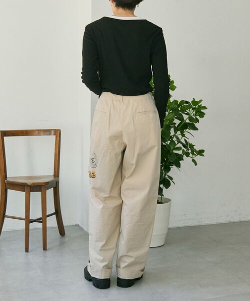 ear PAPILLONNER（イアパピヨネ）の「Kendai×SUM1 STYLE別注パンツ26【SUM1 STYLE】（その他パンツ・レディース・ブルー/ベージュ・FREE）」の19枚目の写真