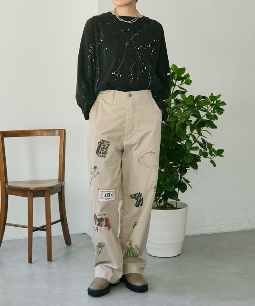 ear PAPILLONNER（イアパピヨネ）の「Kendai×SUM1 STYLE別注パンツ26【SUM1 STYLE】（その他パンツ・レディース・ブルー/ベージュ・FREE）」の20枚目の写真