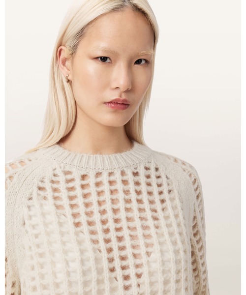 ALLSAINTS(オールセインツ)の「SUNIVA WOOL JUMPER | SUNIVA ウール ニット・セーター(ニット/セーター・レディース・ホワイト・S/XS)」の3枚目の写真