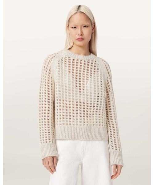 ALLSAINTS(オールセインツ)の「SUNIVA WOOL JUMPER | SUNIVA ウール ニット・セーター(ニット/セーター・レディース・ホワイト・S/XS)」の5枚目の写真
